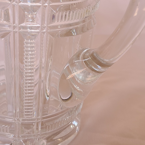 Antique Duncan & Sons Cryptic Zipper Nova Scotia Ribbon Stars Pitcher Sugar Set - Picture 6 of 11